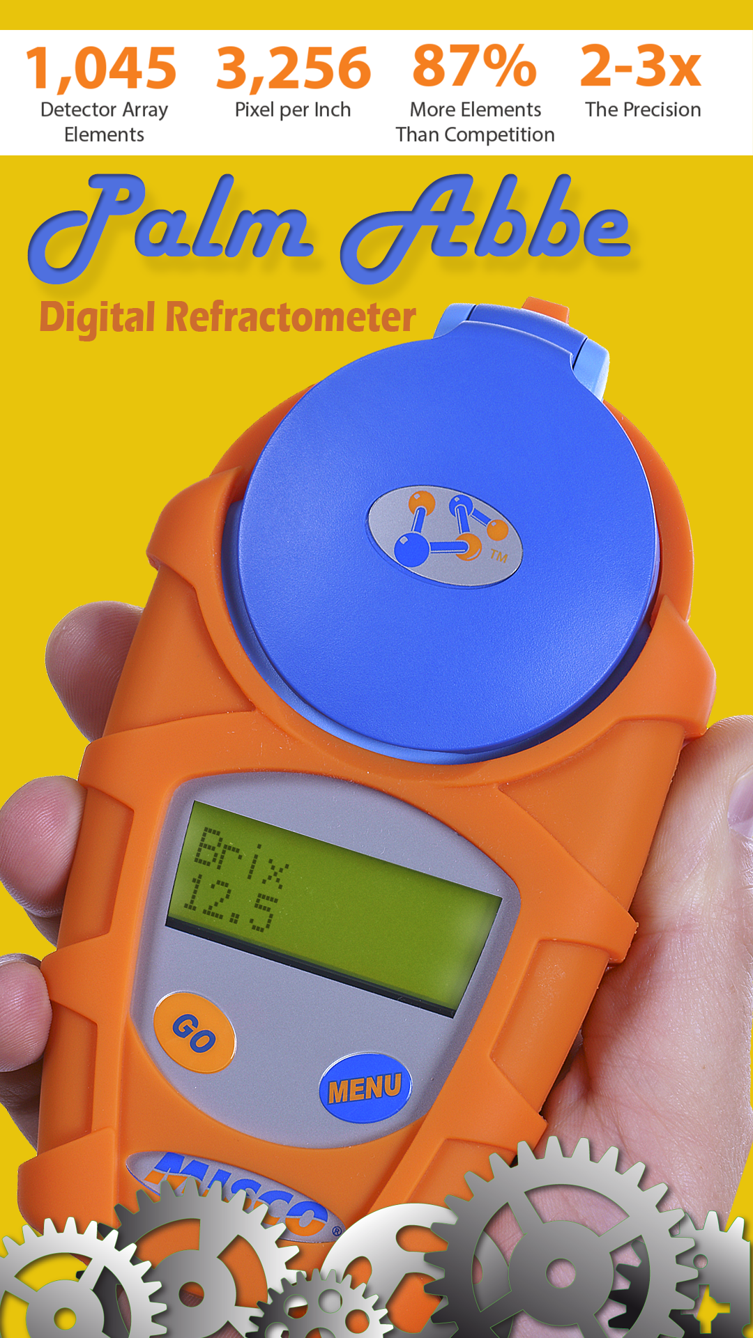 Palm Abbe handheld refractometer